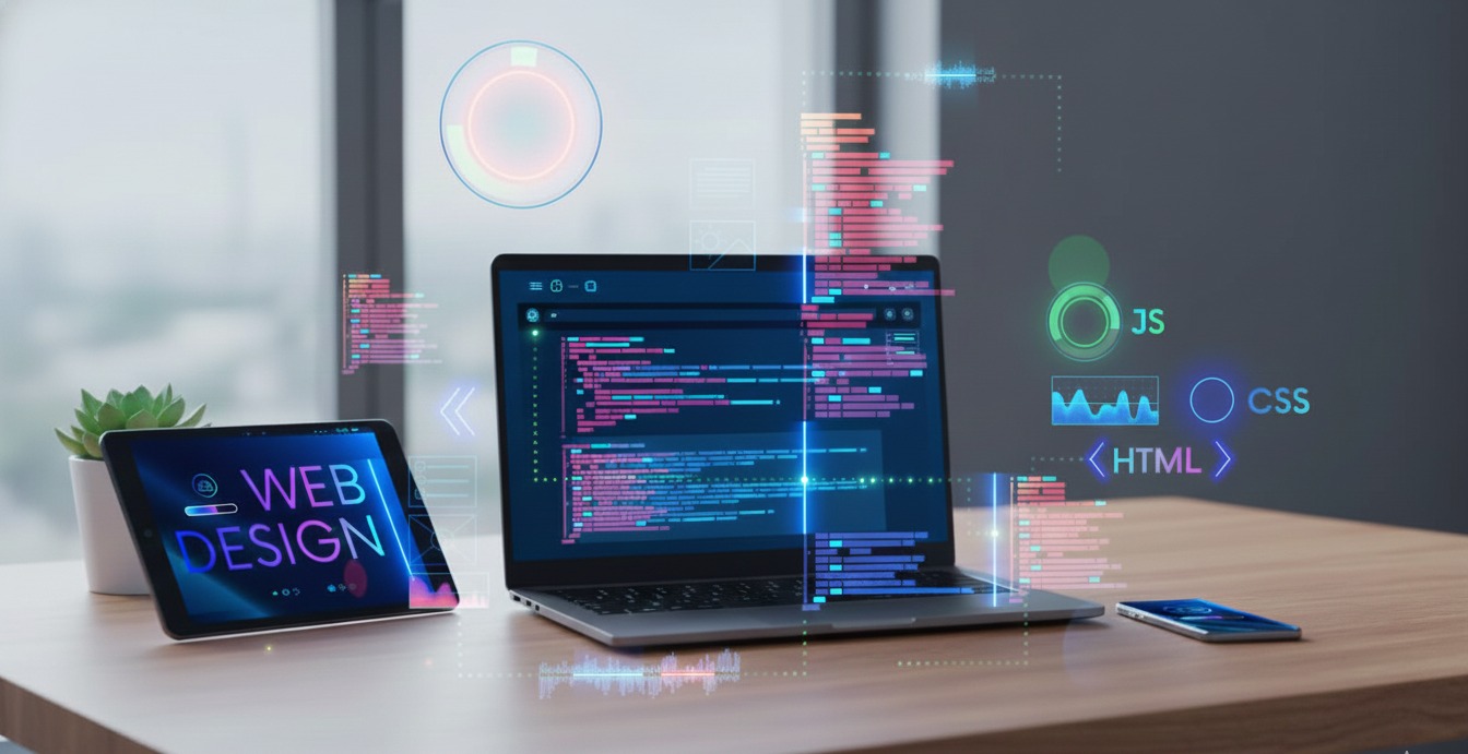 Web development illustration